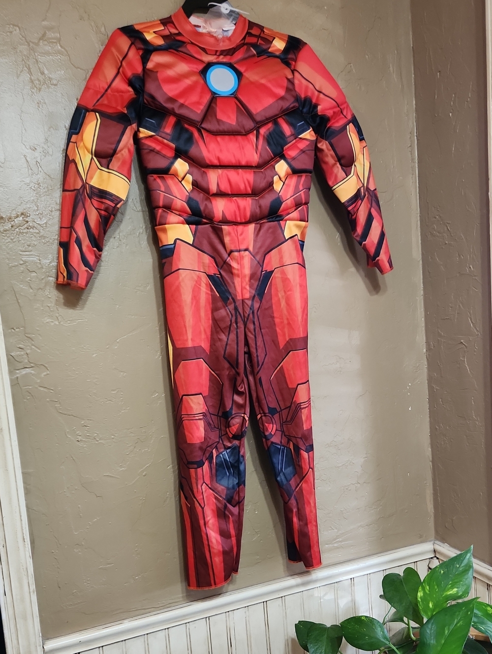Red Iron-Style Superhero Halloween Costume